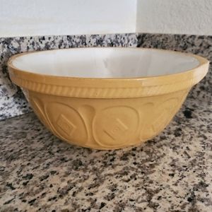 Antique Vintage English Gripstand Yellow Mixing Bowl T.G. Green & Co. LTD